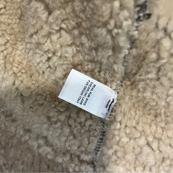 LEITH // Peplum REAL Double-faced Shearling Jacket - Picture 4 of 5